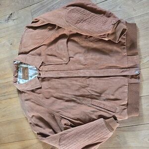 Marlboro Tan Suede Jacket, XL